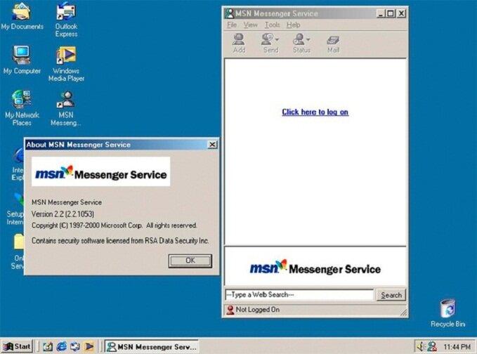 Phần mềm MSN có chức năng nhắn tin chat (Ảnh: Internet)