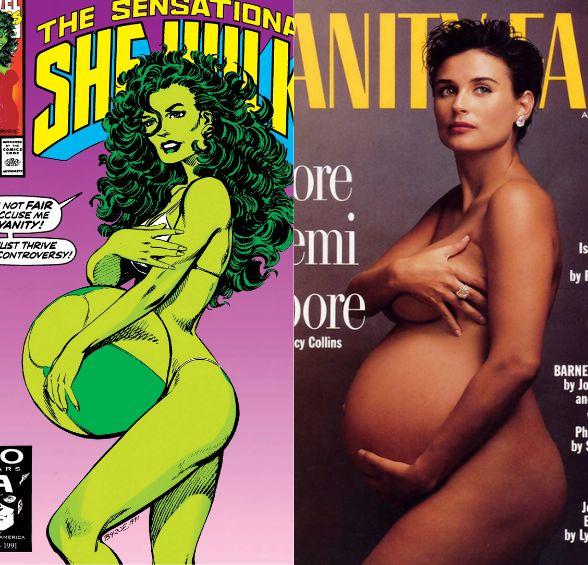 Marvel châm biếm nữ diễn viên Demi Moore qua ảnh bìa She-Hulk (Nguồn: Internet)