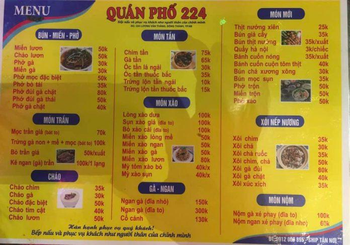 Quán Phố Ninh Bình (nguồn: internet)