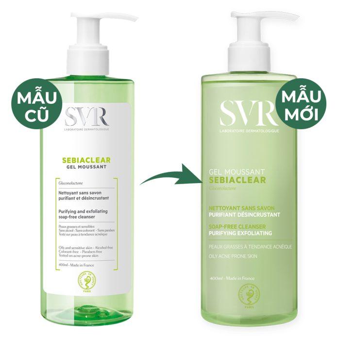 Sữa rửa mặt SVR Gel Sebiaclear Moussant (Ảnh: Internet)