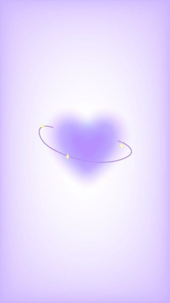 Những hình nền điện thoại cute màu tím lãng mạn thủy chung. (Ảnh: Internet)