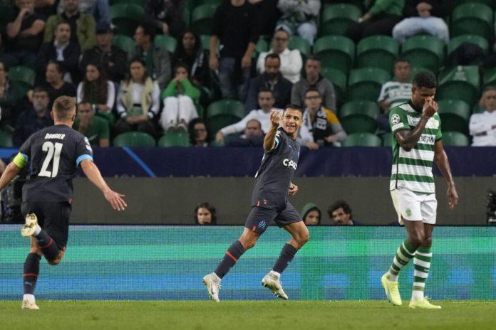 Alexis Sanchez ghi bàn ấn định tỉ số cho Marseille ngay trong hiệp 1 (Ảnh: Internet)