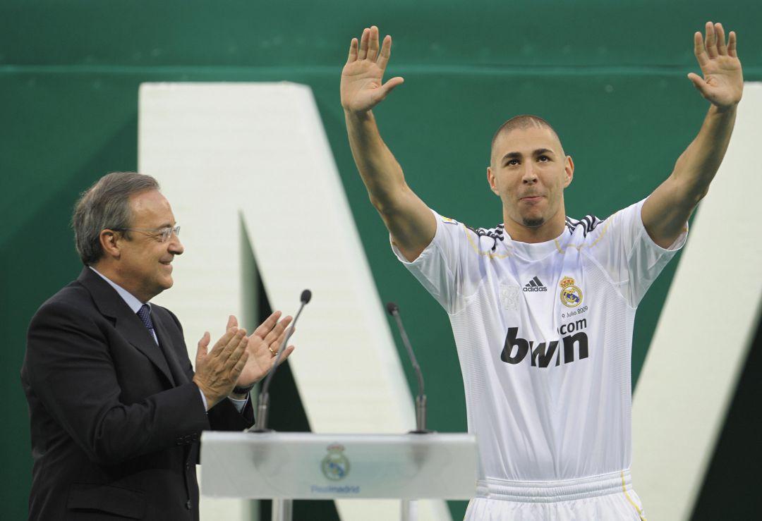 Benzema một trong những ngôi sao được Perez đưa về Real trong năm 2009 (Ảnh: Internet)