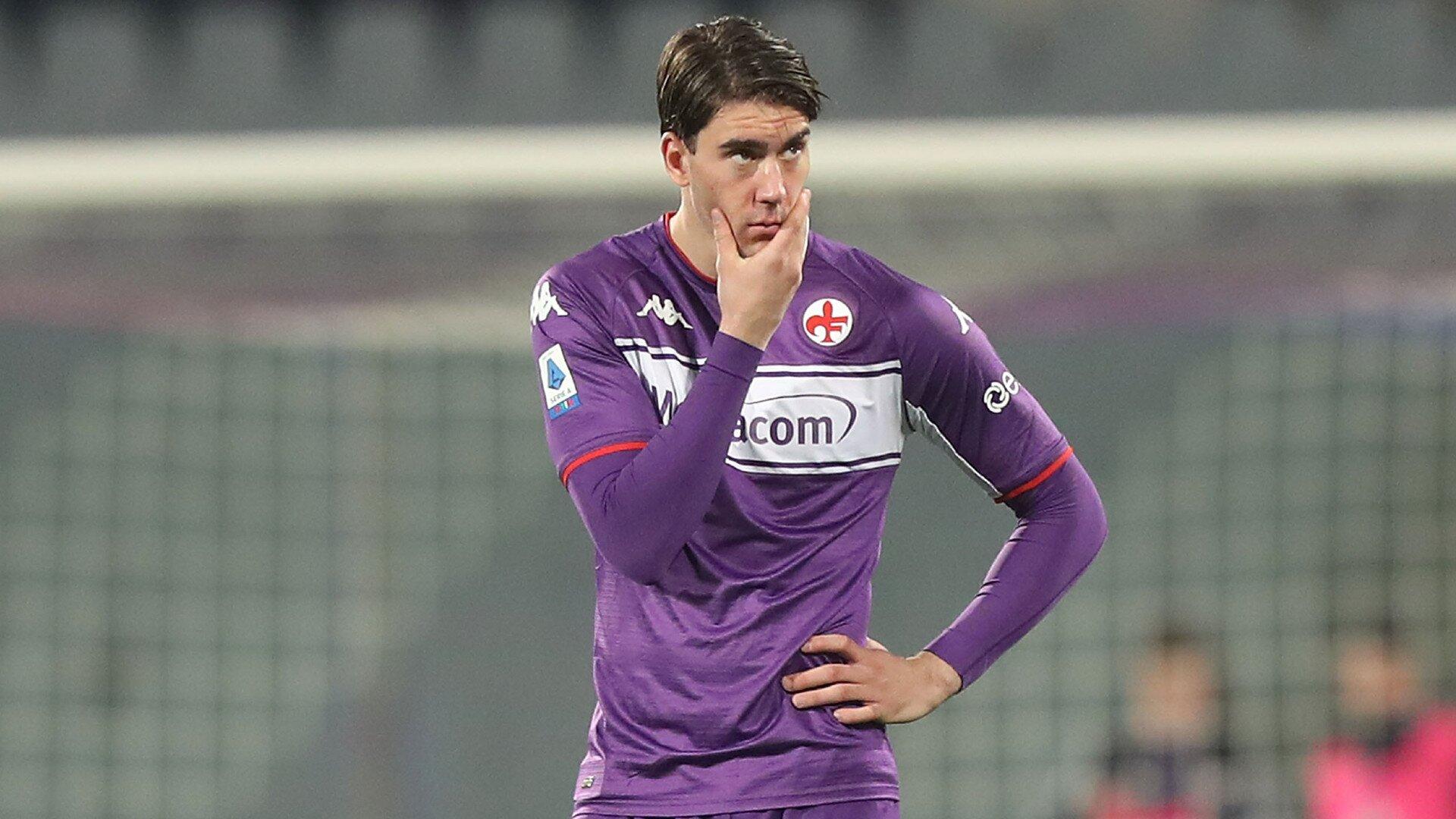 Dusan Vlahovic trong màu áo Fiorentina (Ảnh: Internet)