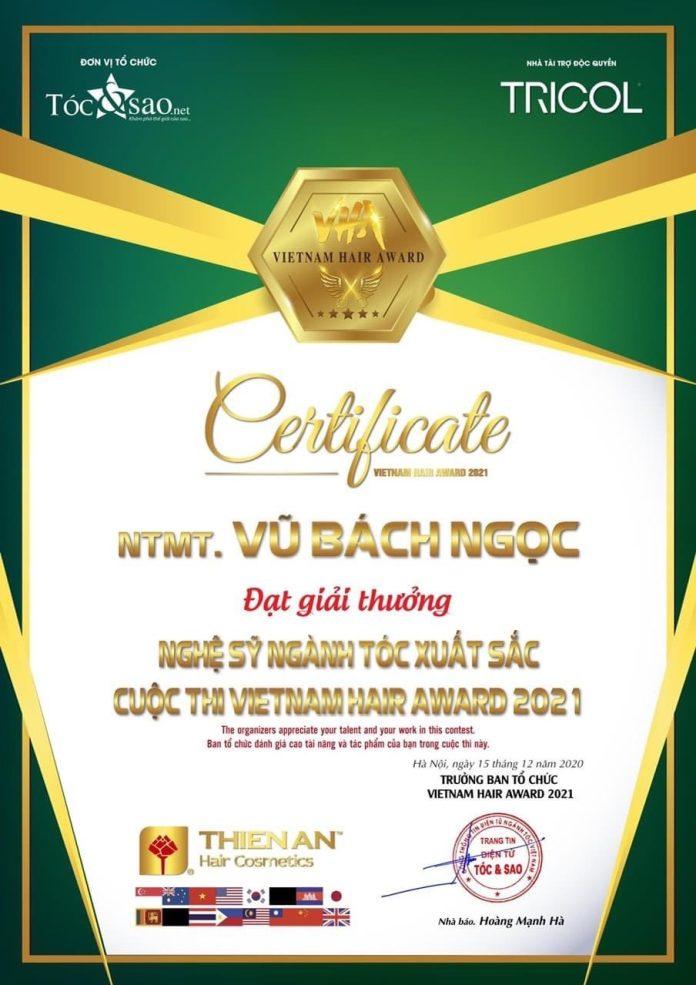NTK Vũ Bách Ngọc từng đoạt giải tại nhiều cuộc thi tạo mẫu tóc. (Ảnh: Internet)