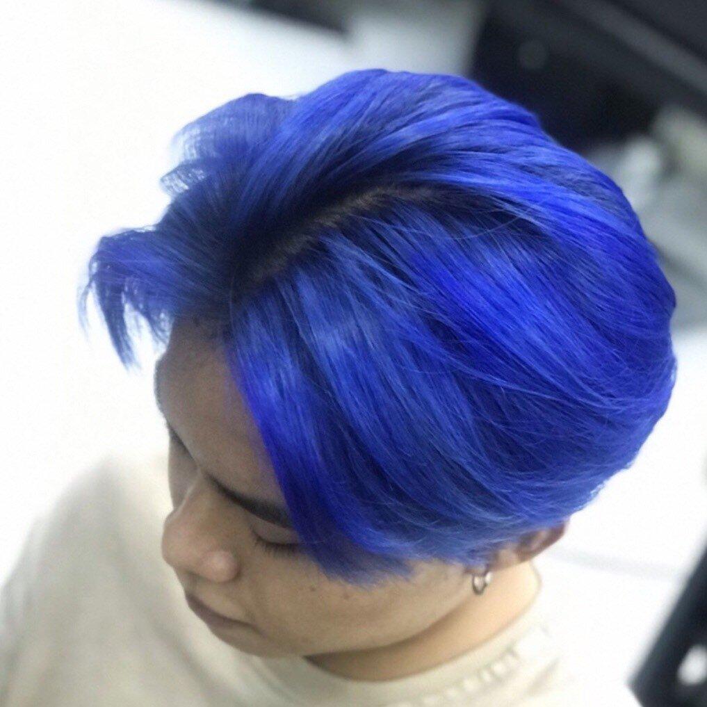 Màu nhuộm tóc nam xanh dương (nguồn: internet)