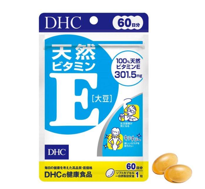 Viên uống Vitamin E tốt cho da mặt DHC Nhật Bản (Ảnh: Internet).