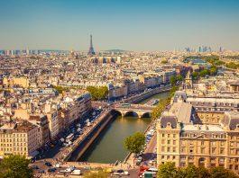 Aerial view of Paris, France