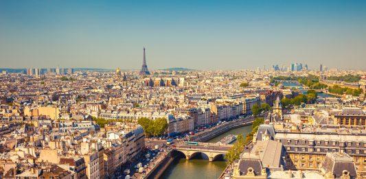 Aerial view of Paris, France