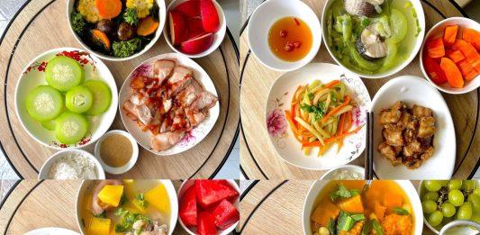 thực đơn bữa trưa sinh viên trong một tuần phần hai