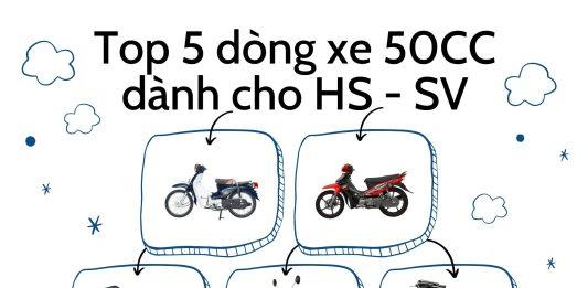 5 mẫu xe phân khối nhỏ 50cc kiểu dáng đẹp dành cho học sinh – sinh viên