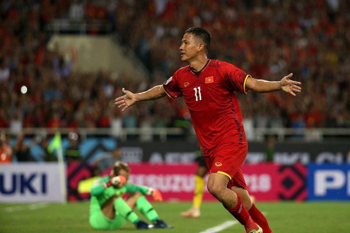 Anh Đức là cầu thủ ghi bàn ấn định chiến thắng cho Việt Nam trước Malaysia (Ảnh: Internet)