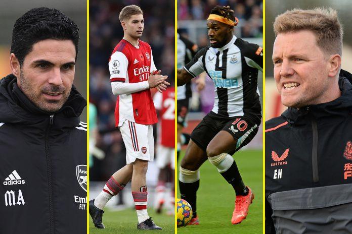 Arsenal và Newcastle đều có lịch thi đấu dễ thở hơn rất nhiều so với Man City trong tháng đầu tiên của năm mới (Ảnh: Internet)