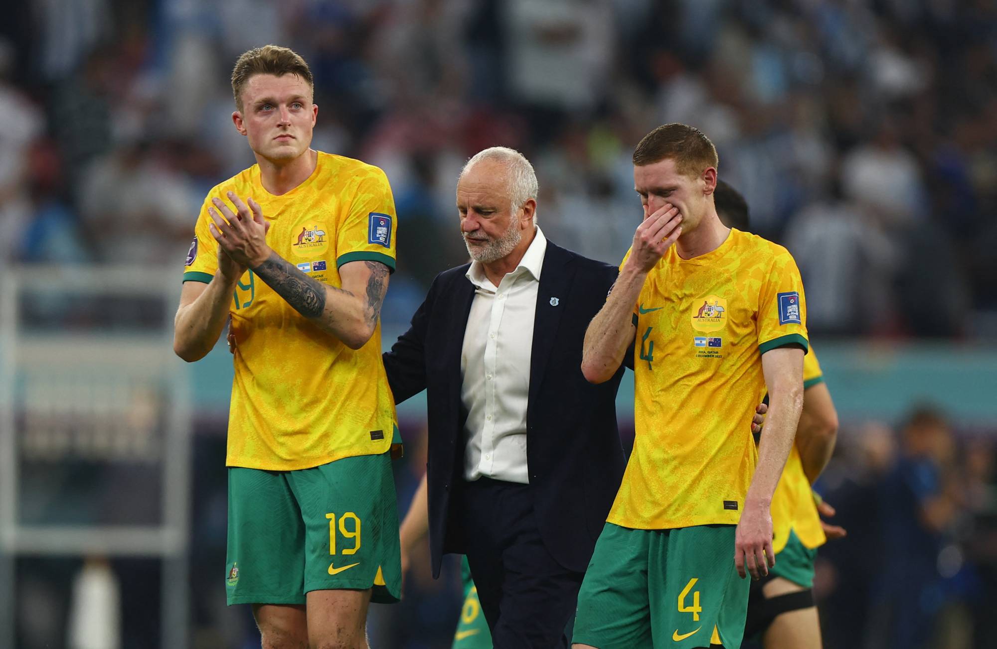 Australia ngậm ngủi rời giải đấu vì phải đối mặt với Messi thiên tài ở vòng 1/8 World Cup 2022 (Ảnh: Internet)