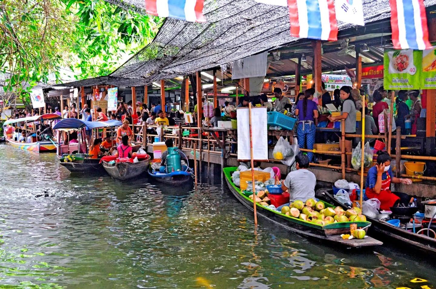 Chợ nổi Thái Lan - Nguồn: Internet