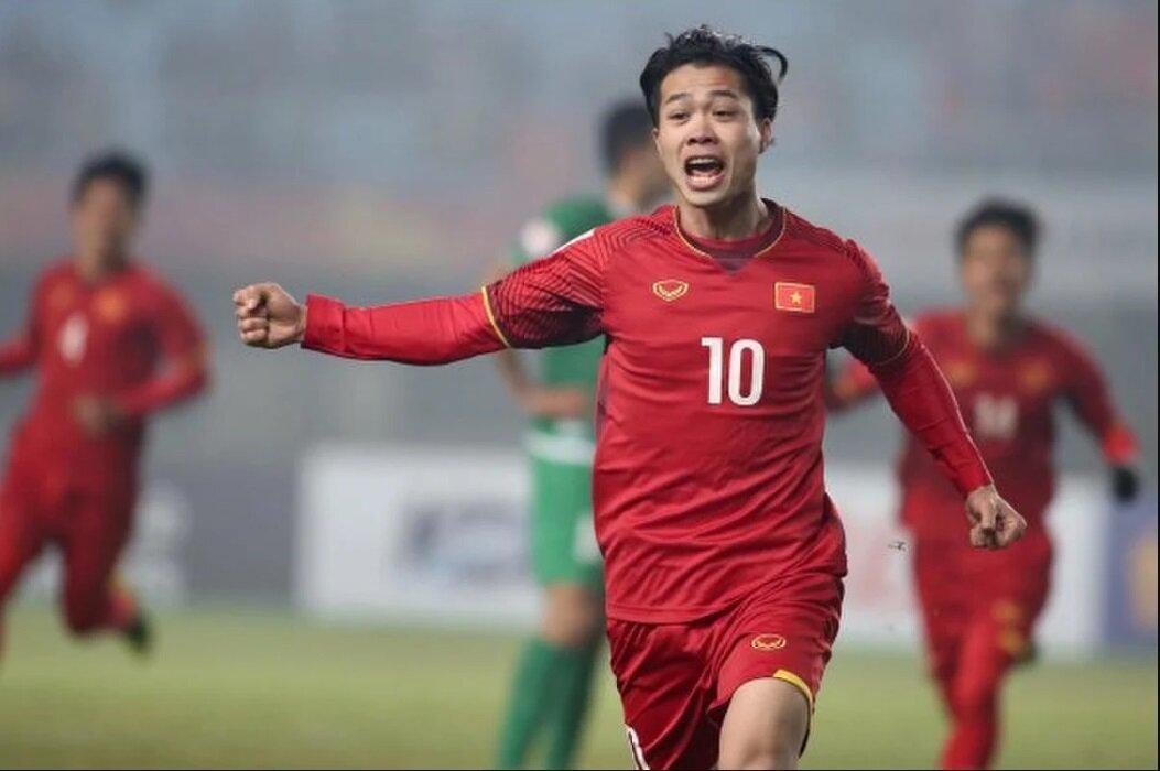 Công Phượng mở tỉ số cho U23 Việt Nam trước U23 Iraq trong trận tứ kết (Ảnh: Internet)