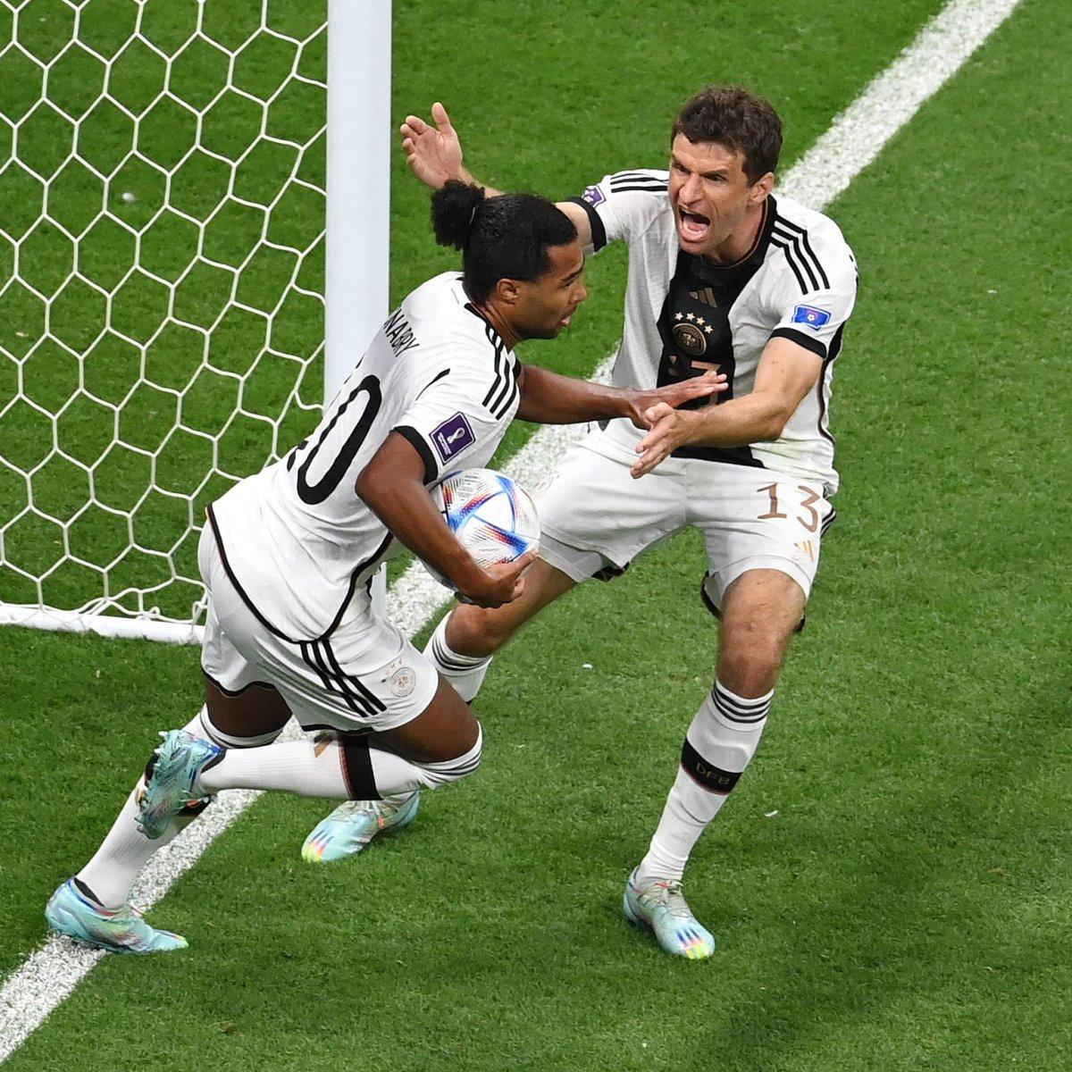 Gnabry có bàn thắng mở màn cho tuyển Đức và tràn trề hi vọng nếu Tây Ban Nha thắng Nhật Bản (Ảnh: Internet)