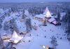 FILE PHOTO: An aerial view shows the Santa Claus Village in the Arctic Circle near Rovaniemi, Finland, December 3, 2021. Picture taken with a drone. REUTERS/Attila Cser