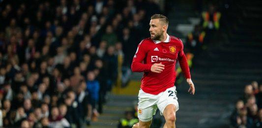Luke Shaw trong màu áo Manchester United