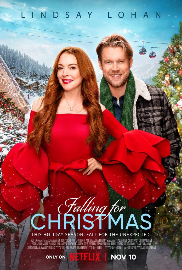 Poster của bộ phim Falling for Christmas (Ảnh: Netflix)