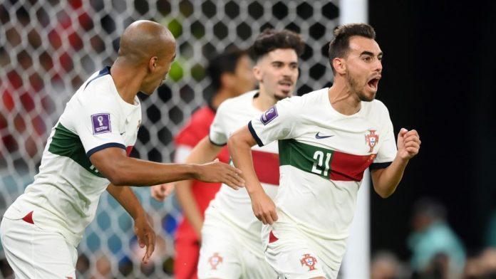 Ricardo Horta đã ghi bàn trong lần đầu tiên được đá chính cho đội tuyển Bồ Đào Nha ở World Cup 2022 (Ảnh: Internet)