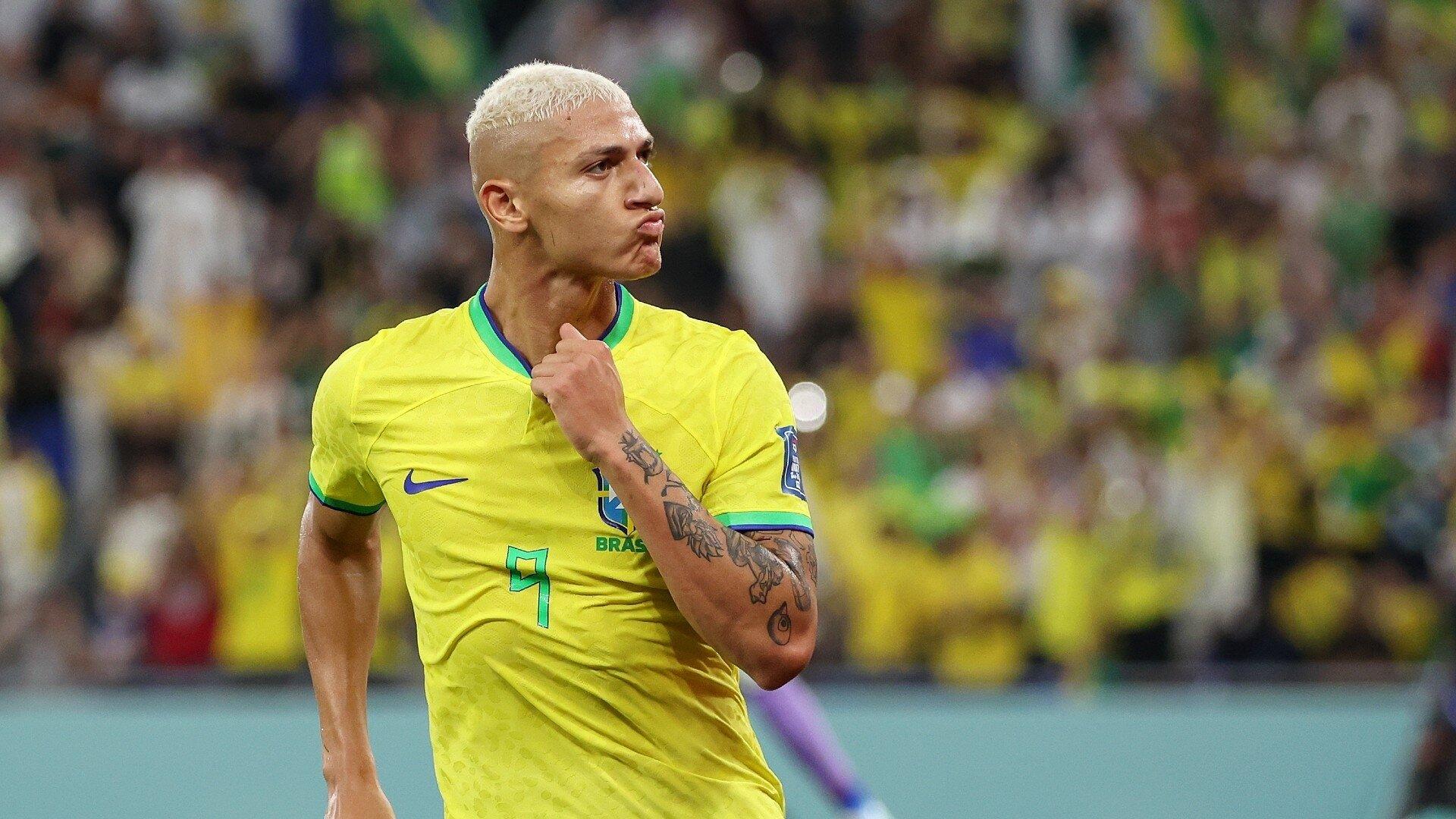 Richarlison tiếp tục là cầu thủ chơi đầy cảm hứng bên phía Brazil ở vòng 1/8 World Cup 2022 (Ảnh: Internet)
