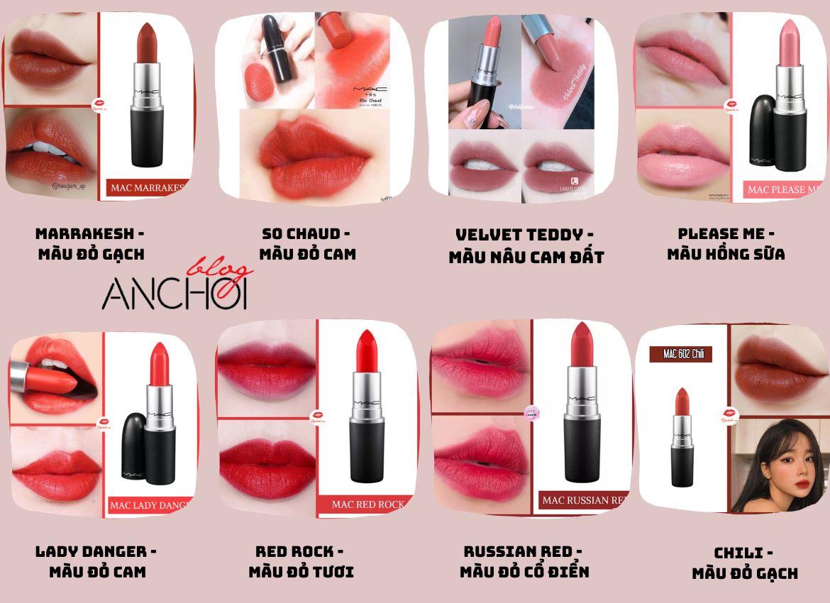 Review son MAC Matte Lipstick siêu mềm, mịn đẳng cấp của son highend BlogAnChoi