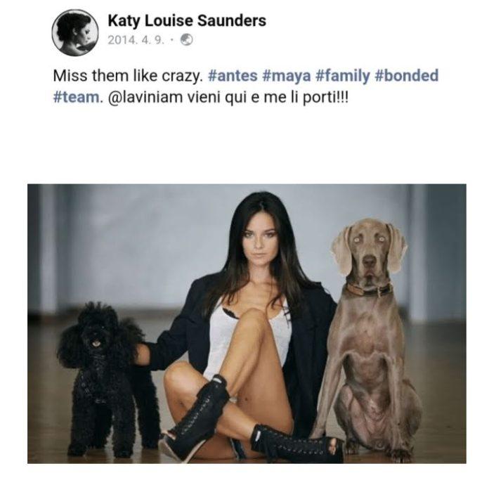 Katy và các chú cún cưng của cô ấy. (Ảnh: Internet)