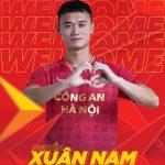 CLB CAHN đã thông báo về thương vụ chiêu mộ tiền đạo Nguyễn Xuân Nam từ đội bóng Bình Định FC trên trang fanpage CLB