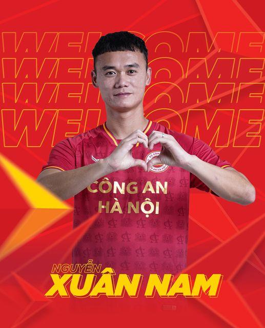 CLB CAHN đã thông báo về thương vụ chiêu mộ tiền đạo Nguyễn Xuân Nam từ đội bóng Bình Định FC trên trang fanpage CLB (Ảnh: Internet)