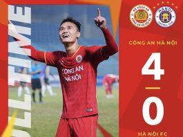 CLB CAHN thắng 4-0 CLB Hà Nội