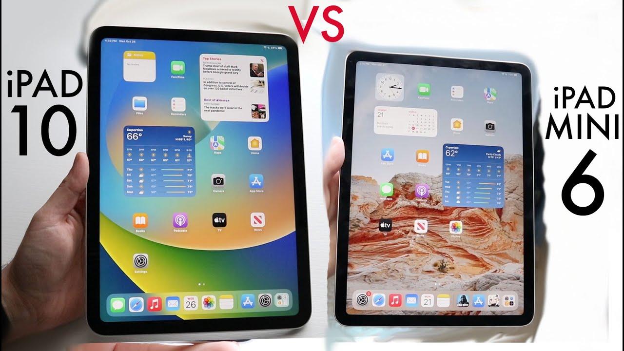 Ipad vs ipad. Айпад 8 поколения. Планшет IPAD 10 поколения. IPAD Mini 6 vs IPAD 10.