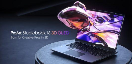 Laptop Asus ProArt StudioBook 16 3D OLED giúp bạn xem hình 3D không cần kính (Ảnh: Internet)