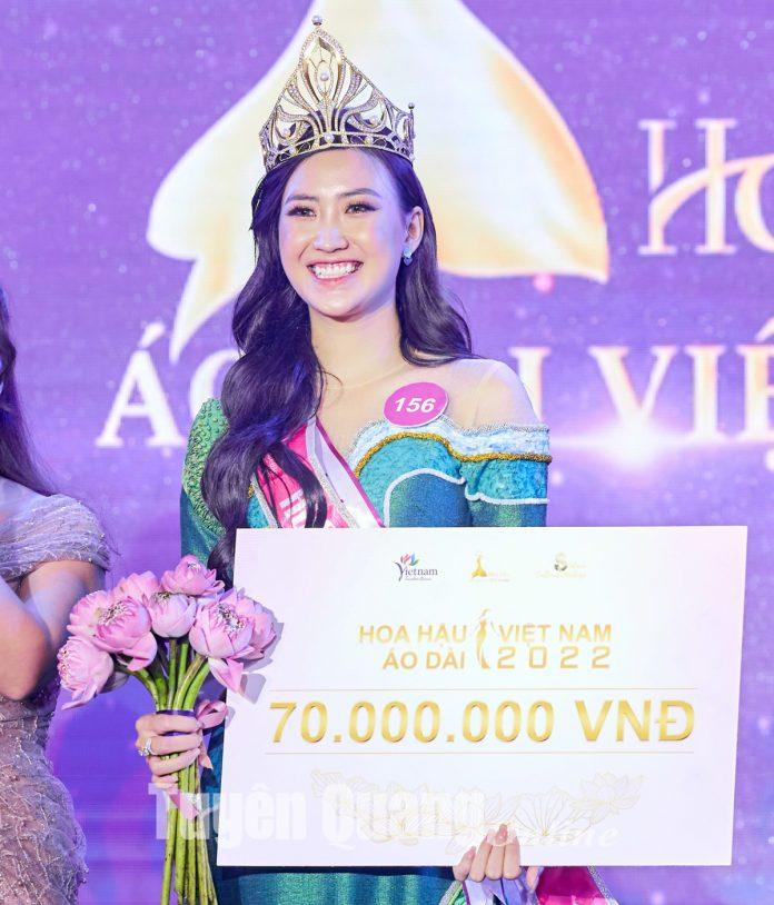 Lương Yến Ly đăng quang Hoa hậu Du lịch Việt Nam 2022