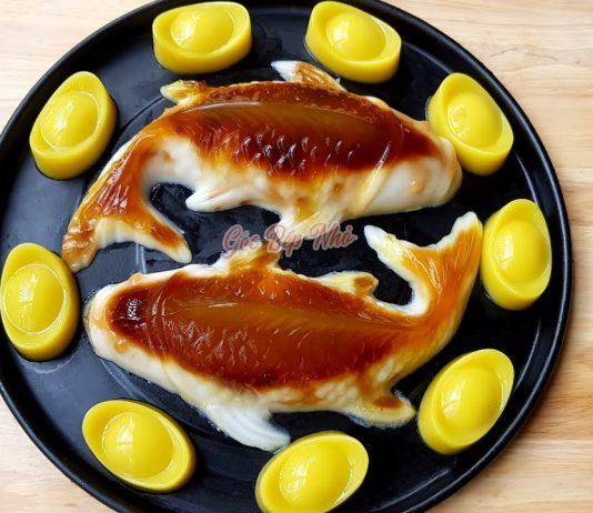 Thạch rau câu cá chép, thỏi vàng