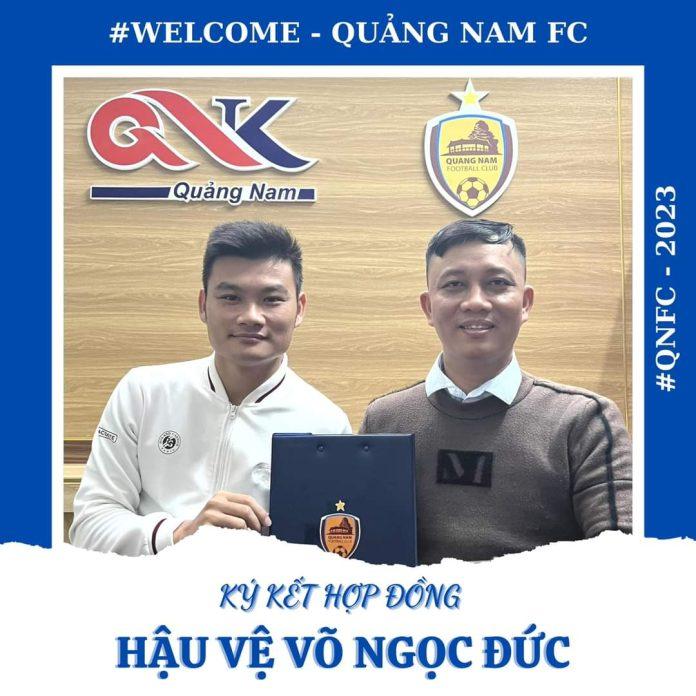 Hậu vệ Võ Ngọc Đức chia tay CLB Bà Rịa - Vũng Tàu gia nhập CLB Quảng Nam (Ảnh: Internet)