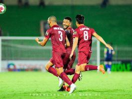 Rafaelson đã có bàn thắng mở tỷ số 1-0 cho Bình Định từ một cú đánh đầu cận thành