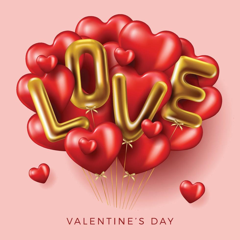 Thiệp 14/2 Valentine trái tim lãng mạn (Ảnh: Internet)