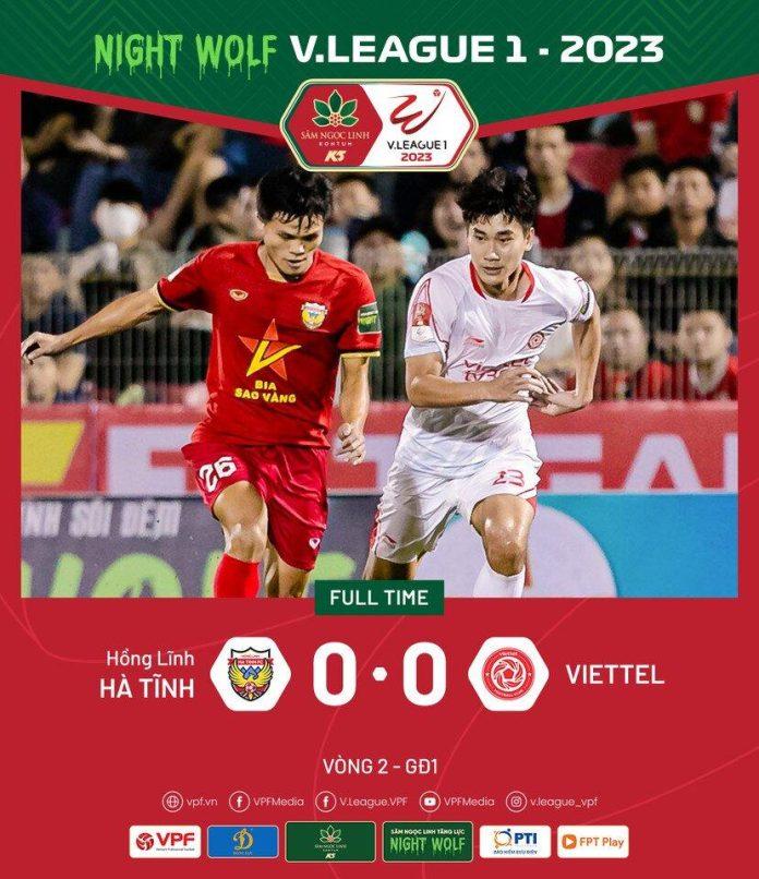 Viettel 0-0 Hồng Lĩnh Hà Tĩnh (Ảnh: Internet)