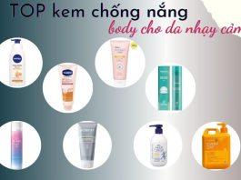 kem chống nắng body cho da nhạy cảm