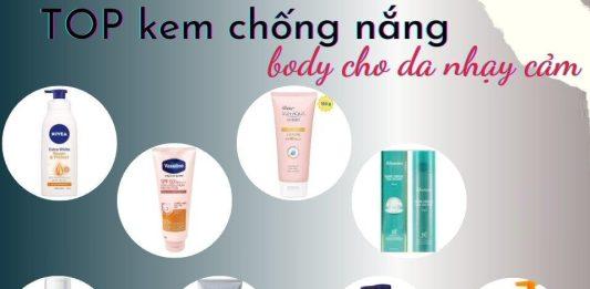 kem chống nắng body cho da nhạy cảm