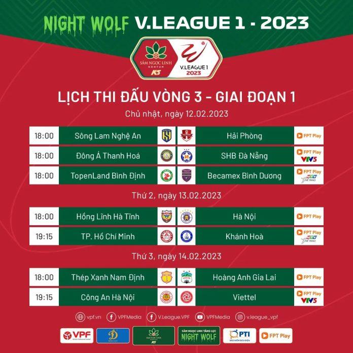 Lịch thi đấu vòng 3 V-League 2023: Tâm điểm tại Thiên Trường (Ảnh: Internet)