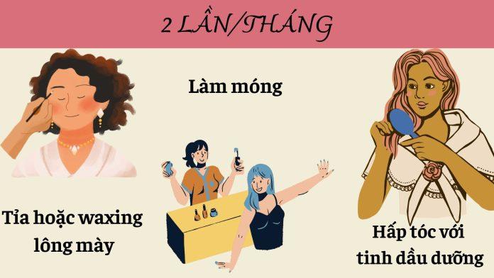 Lộ trình làm đẹp 2 lần/tháng 1 (Nguồn: Tamtit@2012)