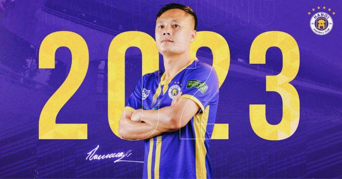 Tiền vệ Phạm Thành Lương gia hạn hợp đồng với Hà Nội FC (Ảnh: Internet)