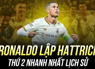 Ronaldo lập hattrick thứ 2 nhanh nhất lịch sử, đe dọa kỷ lục của vua bóng đá Pele