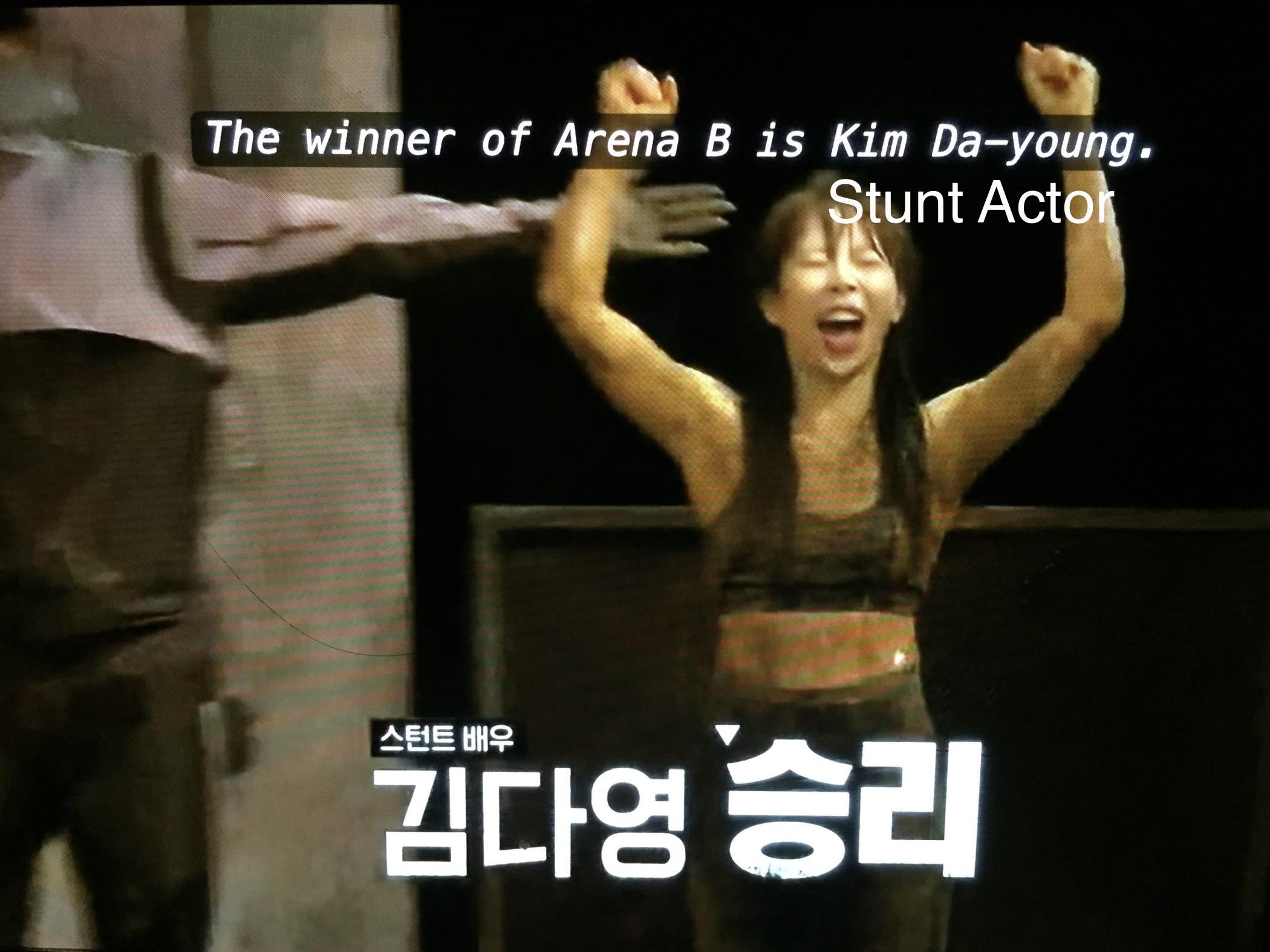 Kim Da Young là nữ thí sinh duy nhất đấu thắng nam. (Ảnh: Internet)