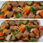 Cách làm Bò Xào Ớt Chuông ngon hơn cả Bò Lúc Lắc Thành phẩm bò xào ớt chuông