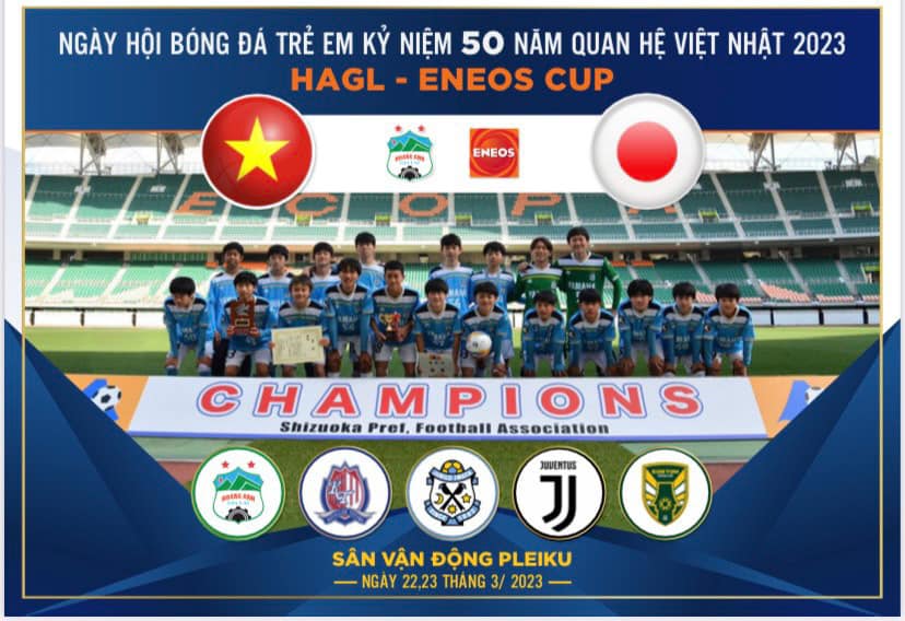 CLB HAGL đăng cai tổ chức "Ngày Hội bóng đá trẻ em Việt Nhật HAGL ENEOS Cup 2023 (Ảnh: Internet)