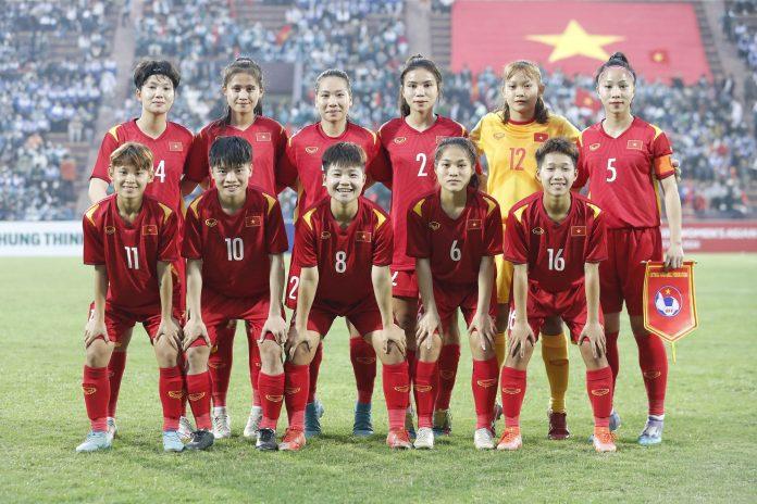 Các cô gái Việt Nam giành vé đi tiếp vào vòng loại thứ hai giải U.20 nữ châu Á 2024 (Ảnh: Internet)