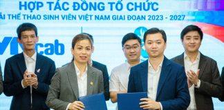 Sáng 17.3, tại Hà Nội, Ban Thanh niên Trường học Trung ương Đoàn - Thường trực Trung ương Hội Sinh viên Việt Nam và Truyền hình Cáp Việt Nam (VTVcab) chính thức ký hợp tác về việc đồng tổ chức Giải thể thao Sinh viên Việt Nam (VUG) giai đoạn 2023 – 2027.